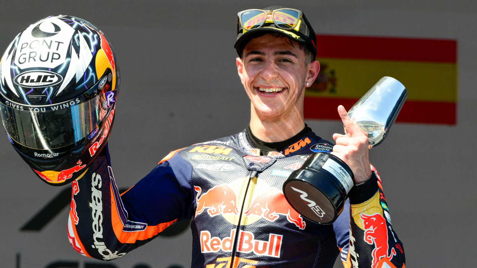 Jose Antonio Rueda, Jerez Moto3 winner, 27 April 2025.